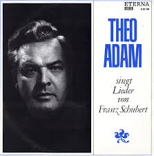 ETERNA 825745 GG3 Petrol White Stereo SCHUBERT Lieder THEO ADAM, DUNCKEL  Piano