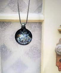 Heady Glass Pendant Necklace Galaxy Glass Pendant Gift For Etsy Heady Glass Pendant Glass Pendant Necklace Glass Pendants