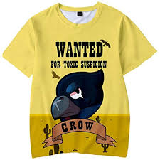 Customize your avatar with the brawl stars crow shirt and millions of other items. Amoma Unisex Kinder Brawl Stars T Shirt 3d Digitaldruck Freizeit Spiel Kurzarmliges Fur Jungen Madchen Bekleidung S Boys Shirts Kids Tshirts Cartoon T Shirts