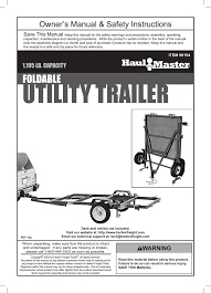 They will skyrocket your car's capacity, which will make the transportation of large items easy to accomplish. Harbor Freight Tools 1195 Lb Capacity 48 In X 96 In Heavy Duty Folding Trailer User Manual Manualzz