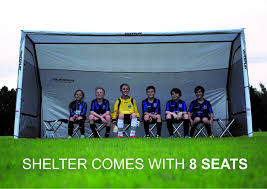 Quickplay Portable Sideline All Weather Sports Shelter And Bench Easy Set Up System With 2 Year Parts Guarantee Sideline Youth Soccer Teamwork