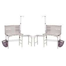 Includes paper towel holder, condiment shelves, lantern hook, removable sink, produce bin, and utensil hooks. Coleman Pack Away Portable Kitchen Deluxe Set Of 2 Buy Online In Aruba At Aruba Desertcart Com Productid 150070986
