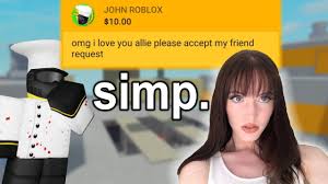 I Simped For A Girl In Arsenal By Mistake Roblox Youtube