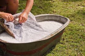 You should rinse your clothes with warm, clean water. How To Wash Clothes In The Tub Or Any Large Bin Bird S Eye Meeple