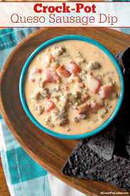 Crock Pot Queso Sausage Dip Recipe Recipe Recipes Crock Pot Queso Sausage Dip