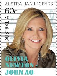 Olivia Newton John 2013 Australia Post Legends Stamp Postzegels Tasmanie Beroemdheden
