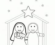 Glas in lood is de benaming voor een vensterraam bestaande uit stukken glas gevat in loodlijsten. Mewarna07 Kleurplaat Kerststal Figuren