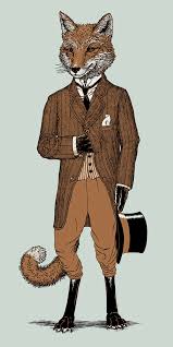 Dapper Fox Print 9x18 Or 16x20 Animal Print Animal In Suit Etsy Fox Illustration Fox Art Fantastic Mr Fox