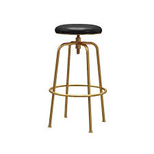 Modern Black And Gold Bar Stools Bar Stools Swivel Faux Leather Kitchen Breakfast Counter Tall Chairs Front Desk Stools Metal Black Gold Adj Bar Stools Swivel Bar Stools Metal Counter Stools