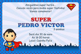 Convite Superman Baby Arte Digital Pequena Criativa Elo7 Convites Personalizados Superman Convites Convite Um abraço e um beijo para minha grande e maravilhosa amiga que hoje está de parabéns! convite superman baby arte digital