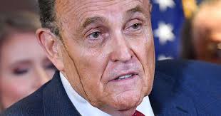 You see f*cking rudy's hair dye dripping down his face? omg. He Was Literally Dyeing Up There Trump S Lawyer Rudy Giuliani And His Hair Dye Fiasco Roasted