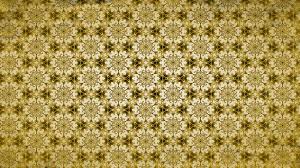 Repeating vector background hand drawn hearts with flowers and branches. Free Gold Vintage Seamless Floral Background Pattern
