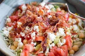 Blt Salad 3 Blocks Zone Paleo Salad Blt Salad Zone Recipes Zone Recipes Zone Diet Recipes Blt Salad