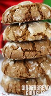 Gingerbread Crinkle Cookies Recipe Easy Christmas Treats Christmas Treats Christmas Baking