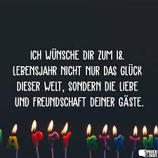 Alles liebe und gute zu deinem 18.geburtstag! Spruche Zum 18 Geburtstag Geburtstagsspruche Und Wunsche
