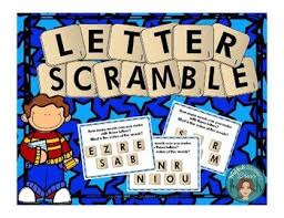 Letter Scramble Can Be Used As A Reading Center Or As A Whole Group Game Just Choose One Card Students Learning To Read Games Reading Games Literacy Centers