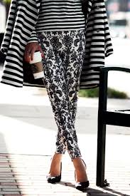 Black And White Fashion Style Mix Clash Stripes Black White Baroque Print Style Fashion Repin Repost Pinterest Pins Fashion Street Style Style