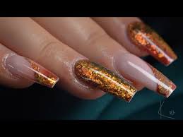 From understated to extra, acrylic to diy nail polish, we've got chrome covered. Autumn Acrylic Nail Design Youtube