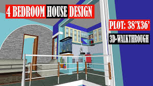 This is a convenient design as the bathroom can be used as the guest bath or powder room, when you are entertaining guests, special garage area & outdoor landscape view by 3d rendering services. 4 Bedroom House Plans 4 Bhk House Plan Duplex House Design Plans 3d Architectural Walkthrough Youtube