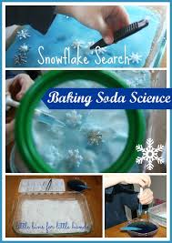 Winter Snowflake Baking Soda Science Experiment Saturday Science Preschool Activity Winter Preschool Winter Science