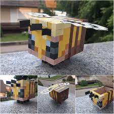 Press j to jump to the feed. Made This Bee As A Present For My Friend It Is Also A Box Size 7cmx10cm R Minecraft