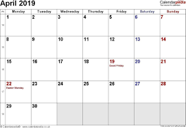 April 2019 Calendar With Holidays Calendar 2019 Printable Printable Calendar Template July Calendar
