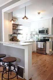 Explore Kitchen Bar Ideas On Pinterest See More Ideas About Kitchen Bar Ideas Against Wall Sma Kitchen Remodel Layout Kitchen Design Small Kitchen Layout