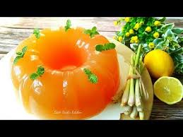香茅柠檬燕菜果冻 how to make lemongrass jelly cake kue resep