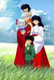Inuyasha And Kagome With Their Family Their Oldest Son Named Masaru Second Oldest Son Named Yoshihiro And Their Youngest Daug Inuyasha Anime Inuyasha Fan Art