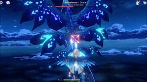 Genshin Impact Stormterror Dvalin Flying Boss Fight Youtube