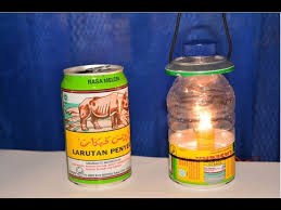 Cara membuat lampion sederhana dari botol bekas. Cara Membuat Lentera Dari Botol Dan Kaleng Bekas Youtube