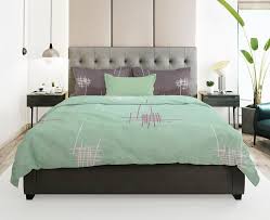 Infuse style with refreshing cotton sateen sets in plain & prints. Green Bed Sheets Green Modern Cotton Double Bedsheet In 180 Tc Prerak Deziners