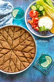Baked Kubbeh Kibbeh Bel Saineh Chef In Disguise Middle East Recipes Kibbeh Middle Eastern Dishes