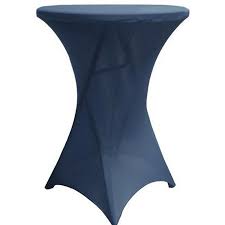 Navy Blue Cocktail Spandex Table Cover Party Table Cloth Blue Cocktails Table Covers