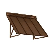 Beauty Mark 6 6 Ft Houstonian Metal Standing Seam Awning 80 In W X 24 In H X 36 In D In Copper H23 At 6cop The Home Depot Metal Awning Standing Seam Copper Awning