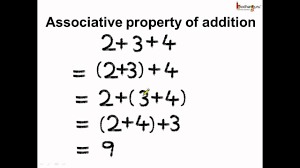 You can say that associative property allows us to add or multiply regardless of how the numbers are arranged or grouped (using parenthesis). Math Associative Property Of Whole Number Addition And Additive Identity English Youtube