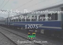Trivandrum is one of the cities that has the maximum number of trains connecting it to thrissur station. Kozhikode Thiruvananthapuram Jan Shatabdi Express 12075 Route Schedule Status Timetable