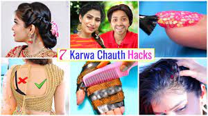 7 Karwa Chauth Life Hacks You Must Know Hairstyle Fashion Beauty Haircare Anaysa Hair Styles Girl Life Hacks Diy Clothes Life Hacks