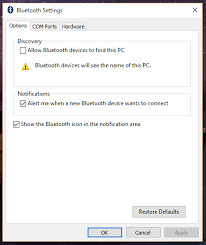 Pc is happily paired with phone, and the notification tile briefly says it's connected. Set Bluetooth Device Discoverability In Windows 10