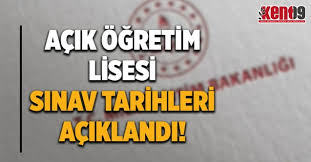 İlk dönem sınavına katılacak öğrenciler sınavın hangi tarihte yapılacağını merak ediyor. Acik Ogretim Lisesi Sinav Tarihleri Aciklandi Sinavlar Online Olacak