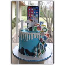 Cute Boy Birthday Cake For Teenager Boy Images Iphone Cake Cute Birthday Cakes 13 Birthday Cake 14th Birthday Cakes