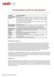 Estimating the amount of capital required 2. Job Description Finance Manager Reliefweb