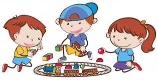 Tre Piccoli Bambini Che Giocano Insieme Del Treno Giochi Per Bambini Bambini Immagini Di Scuola
