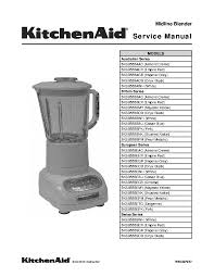 kitchenaid 5ksb555 standmixer service