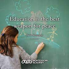 Education is the most powerful weapon which you can use to change the world. Maria Montessori Knew That Early Education Was The Key To A Brighter Future Happy Montessorimonday Montessori Quotes Maria Montessori Quotes Maria Montessori