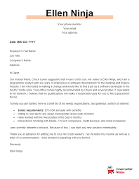 Sample Cover Letter To Recruitment Agency Cover Letter Ninjas