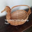 Bamboo and cane basket