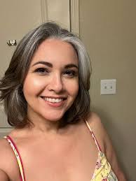 Gray hair transition. silversisters