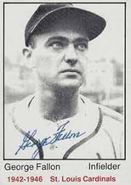 Saint Paul Saints baseball players George Fallon (left) and Al Brancato  circa 1947. Al Brancato played 3rd base for the Saints. George Fallon  played 2nd base. Fallon had played in the major