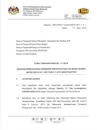 The malaysian public works department (jkr; Sakpkr Bil 11 Ssfr Sec17 Site Investigation